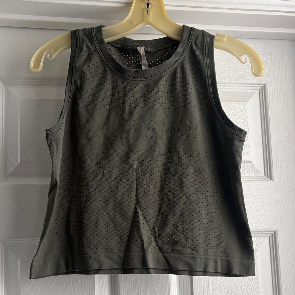 lululemon athletica Dark Gray Tank Top
